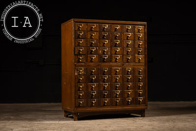 Massive 60-Drawer Card Catalog