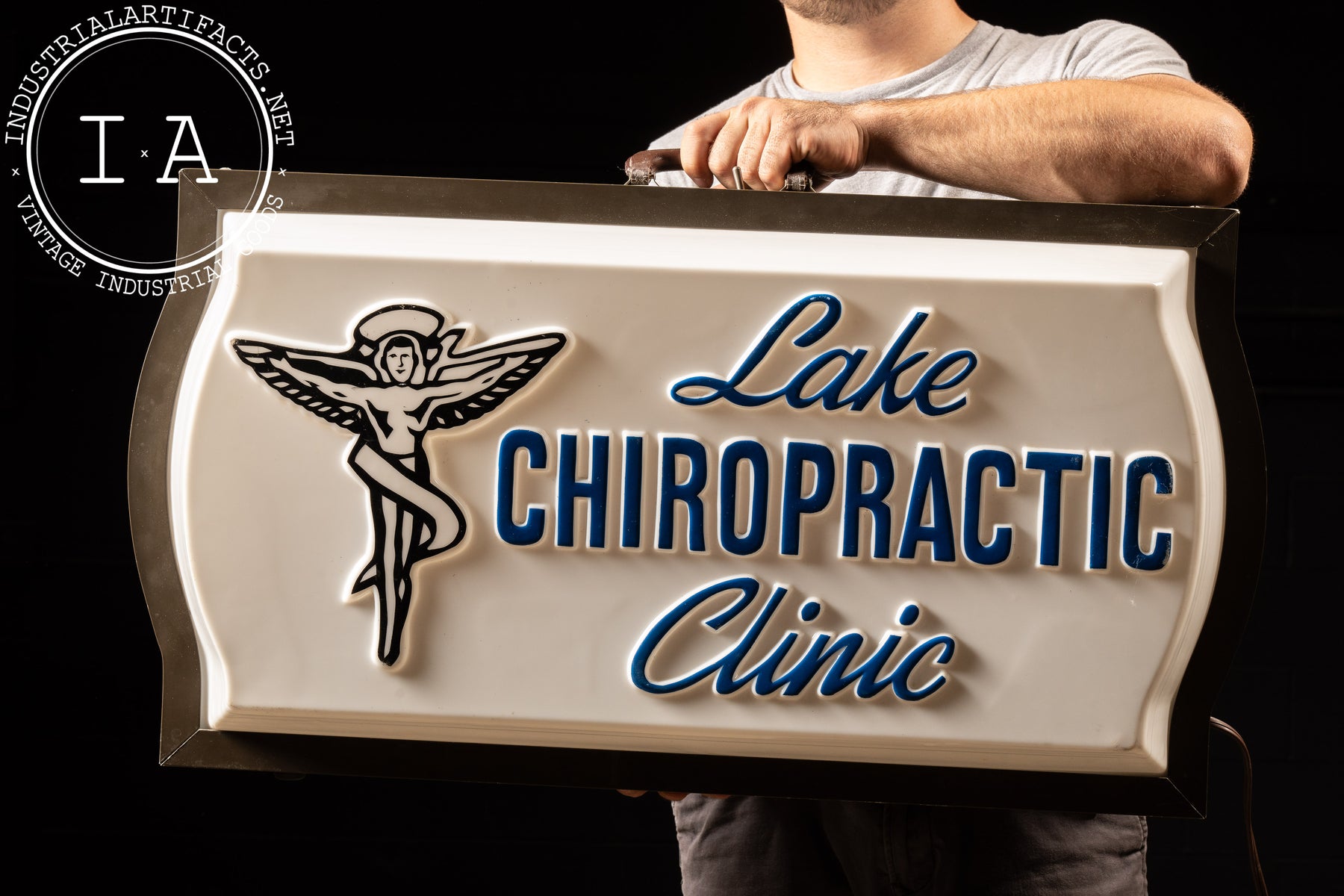 Lexane Sign Vintage Double-Sided GE Lexan Lighted Sign Salesman Sample – Industrial ...