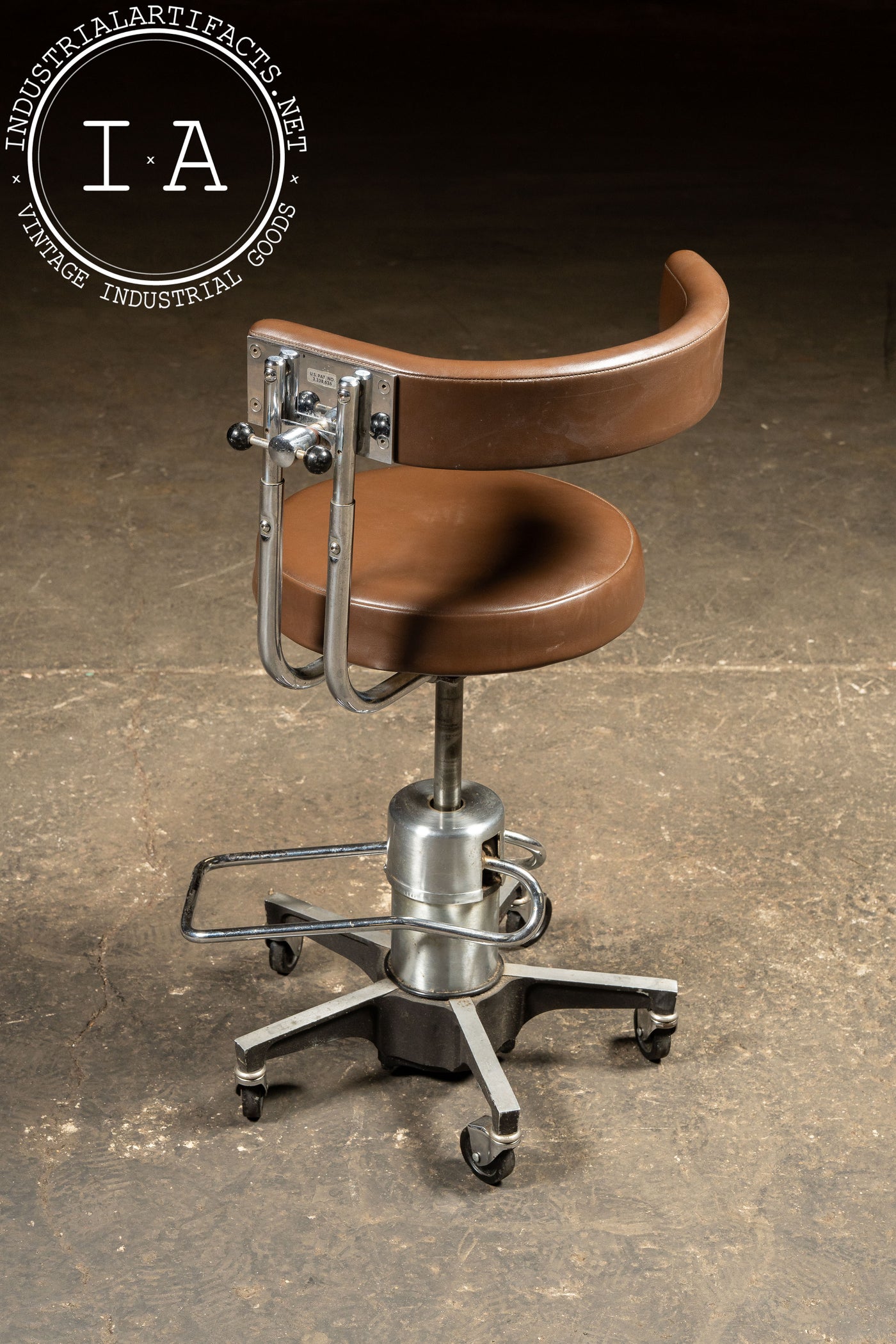 Modernist Dental Exam Chair by Dentsply in Brown