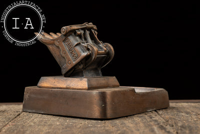 Vintage Cast Brass Ashtray by American Brake Shoe Co. (AMSCO)