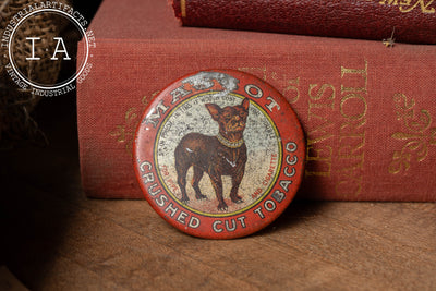 Early 20th Century Mascot Tobacco Advertising Pocket Mirror