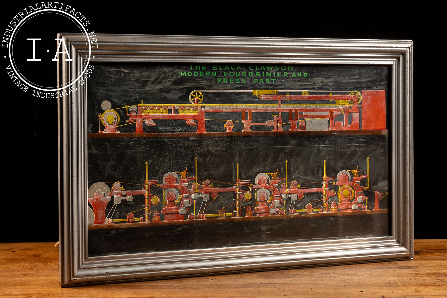 Early 20th Century Lighted ROG Black-Clawson Sign – Industrial Artifacts