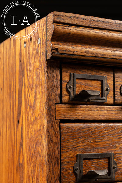 54-Drawer Oak Small Parts Cabinet