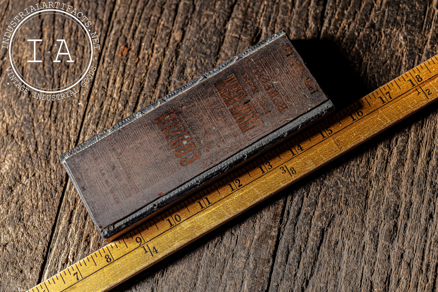19th Century Ford’s Theatre Printing Block – "Our American Cousin"
