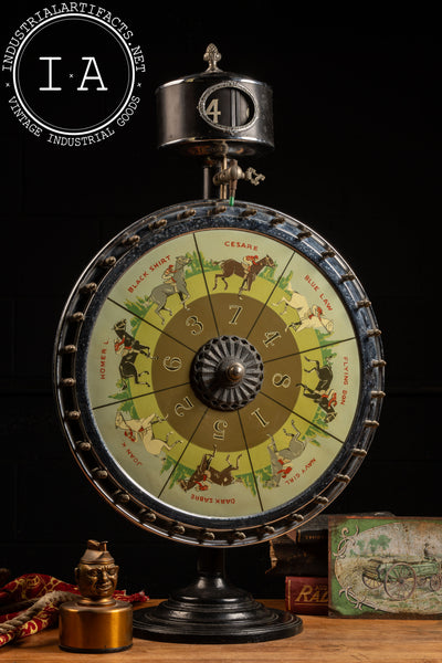 Early 20th Century Derby Gambling Wheel