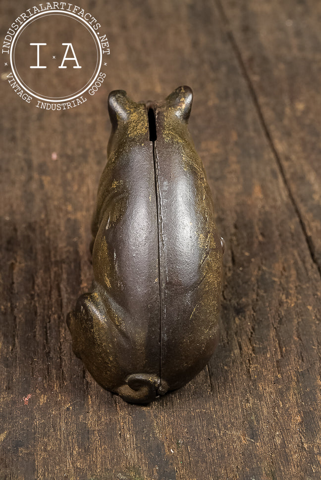 Antique Cast Metal Pig Bank by A. C. Williams