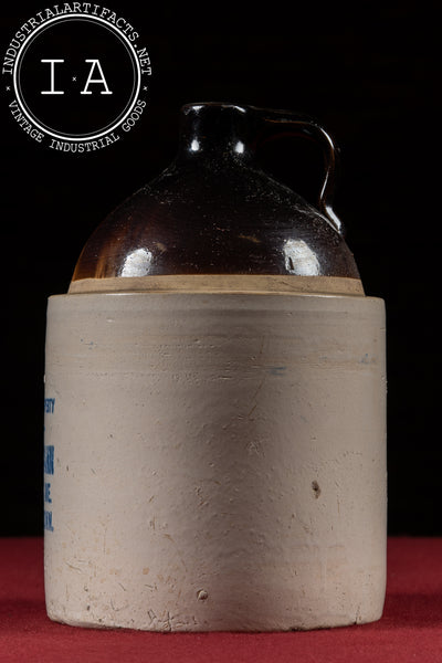 Late 19th Century Stoneware Whiskey Jug by Jacob & McCann