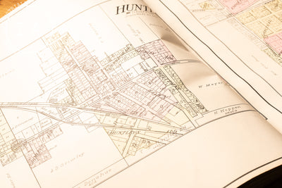 Early 20th Century Leather-Bound Standard Atlas of McHenry County, Illinois