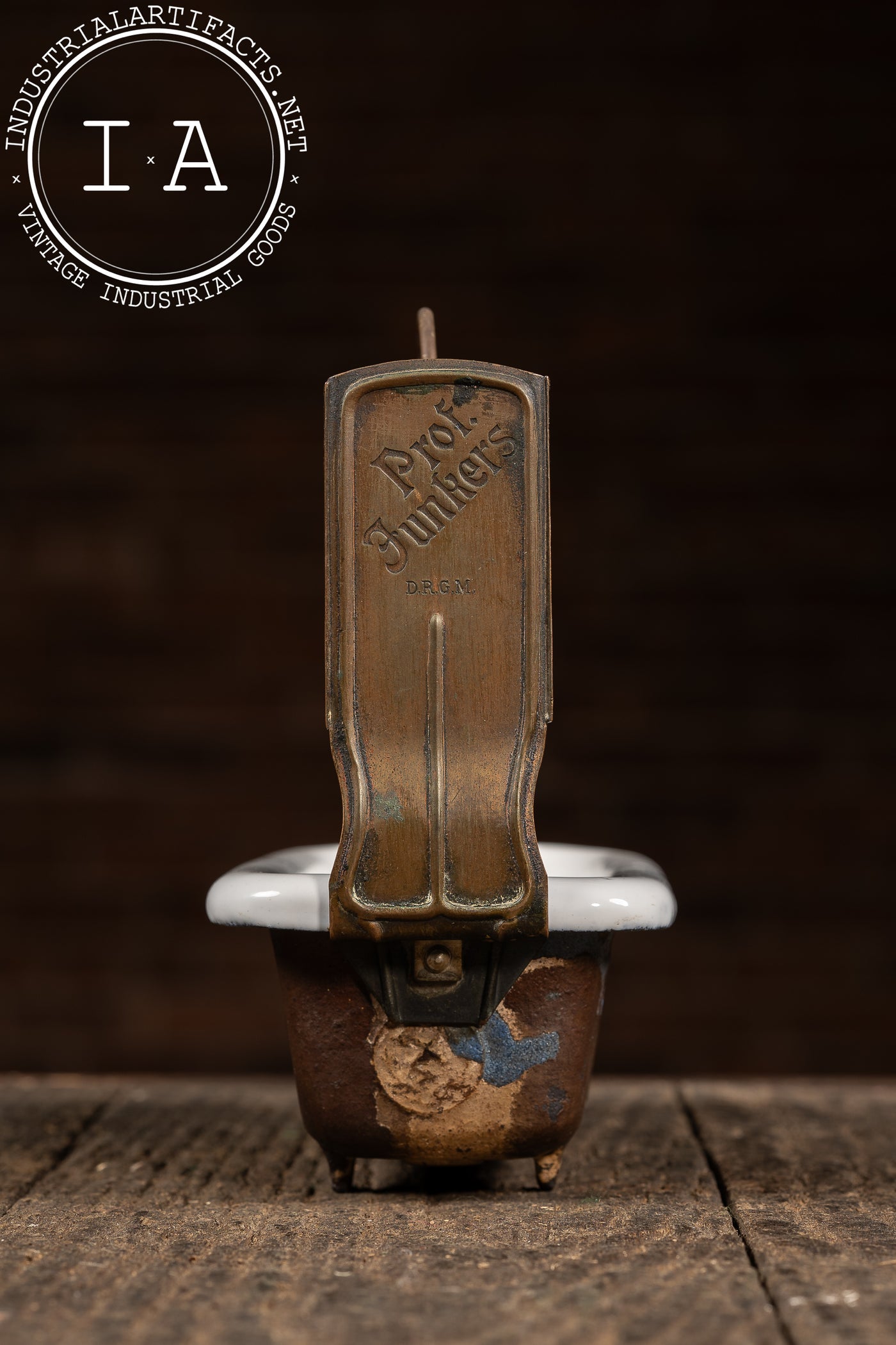 Late 19th Century German Bathub Boiler Salesman Sample by Prof. Junkers