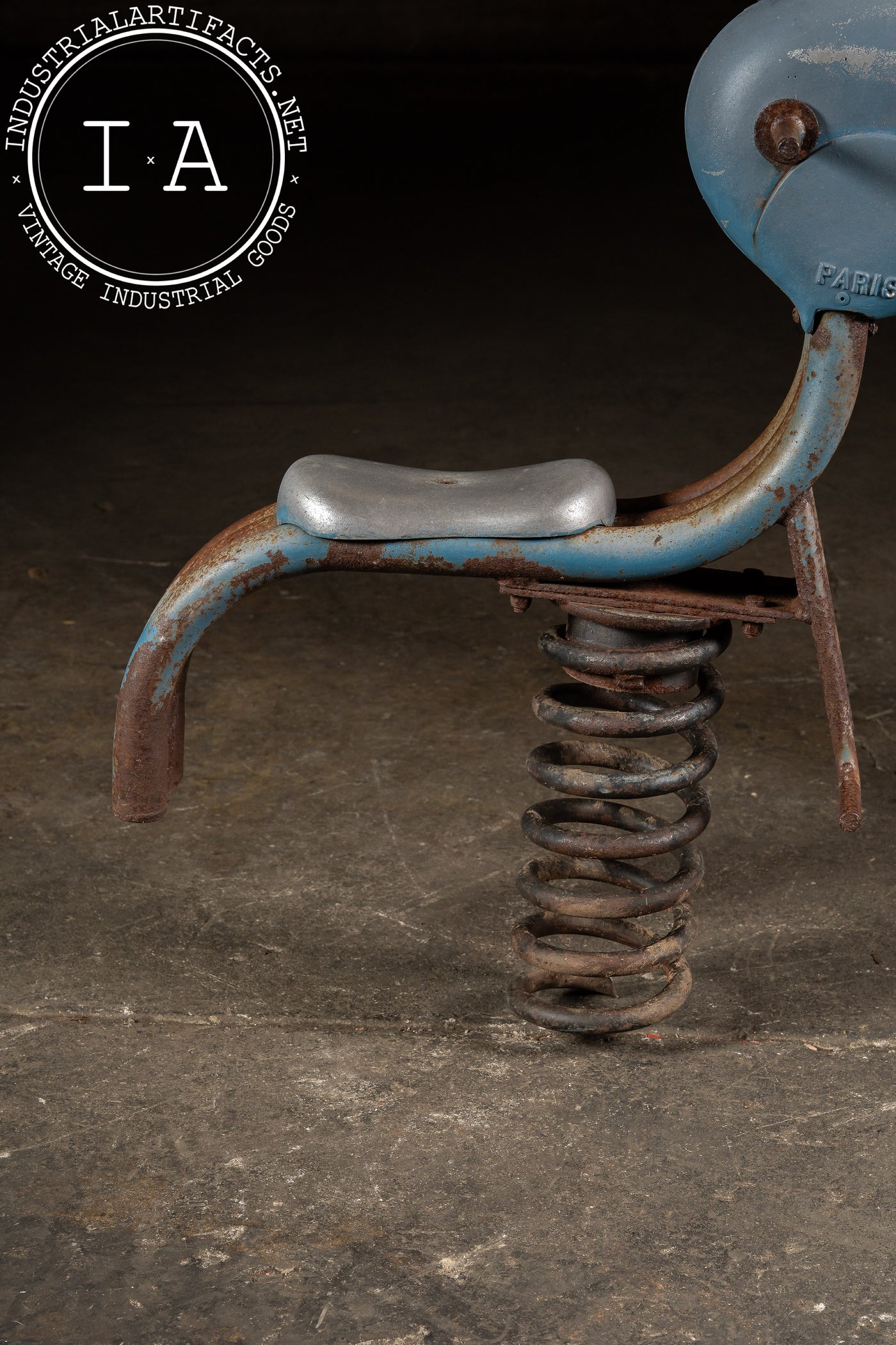 Vintage Blue Elephant Spring Rider by Paris Equipment