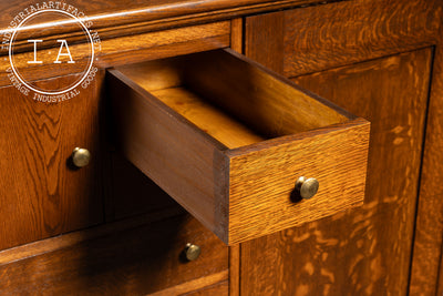 Antique Quarter Sawn Armoire Cabinet by Aurora Furniture Co.