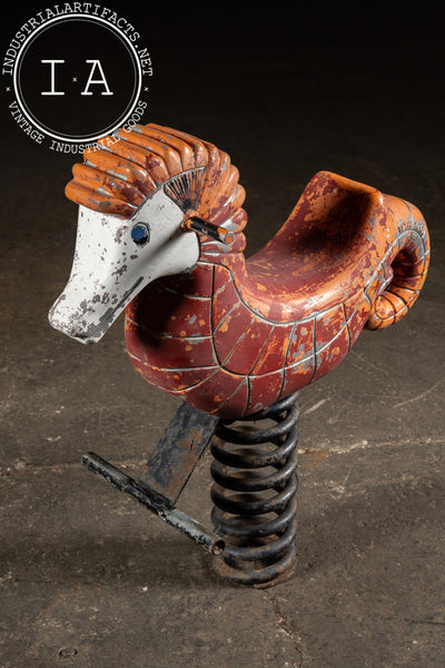 Vintage Seahorse Spring Rider Playground Toy by Mexico Forge