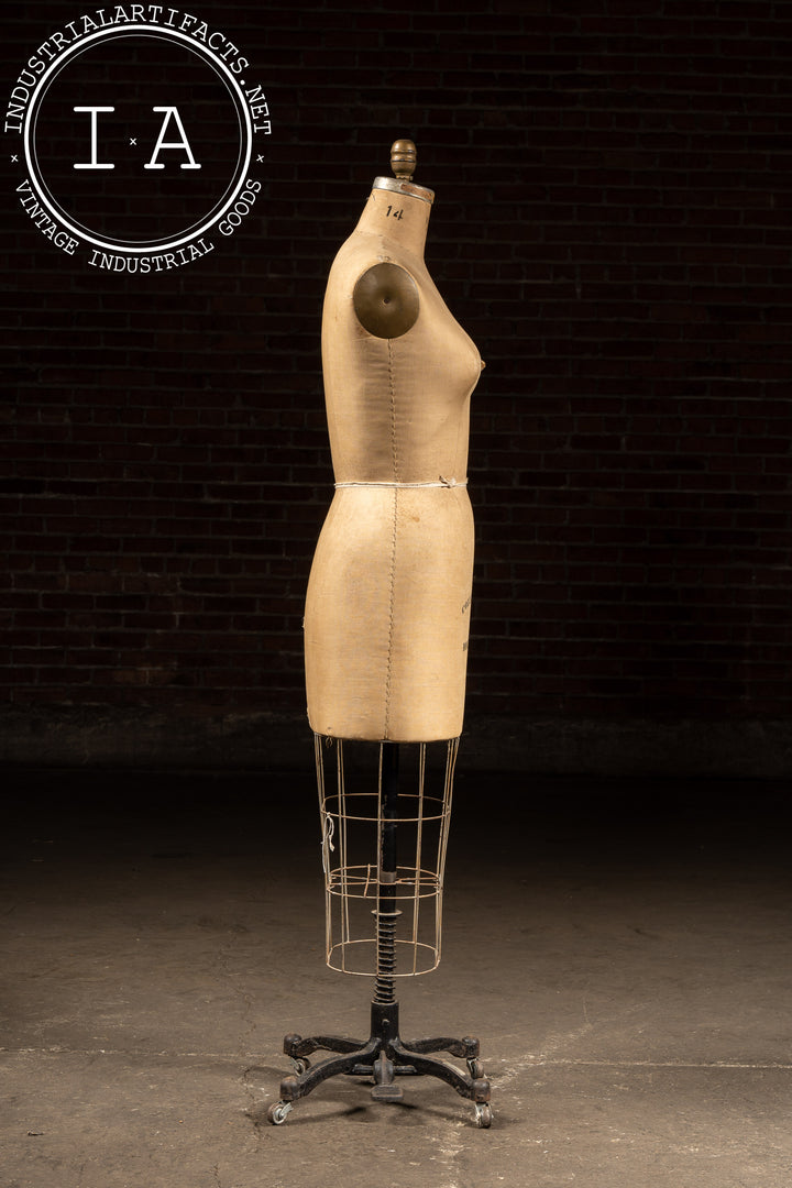 Antique Rolling Dress Form by Wolf – Industrial Artifacts