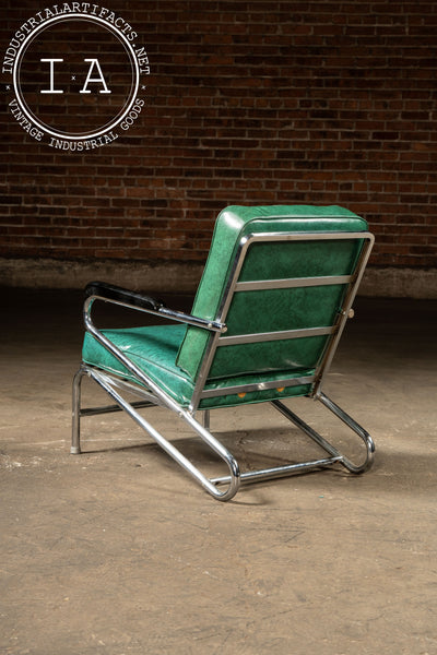 Vintage Vinyl Sofa and Chair Set by Chromcraft/American Fixture