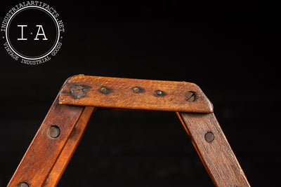 Early Salesman Sample Wooden Folding Ladder