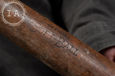 Early 20th Century Star Brand Shoes Soft Ball Bat