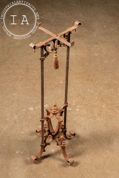 19th Century Wrought Iron Smoking Stand