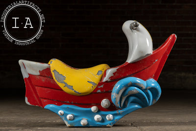 Vintage McDonald’s Playground Ride-On Boat with Dolphin Prow