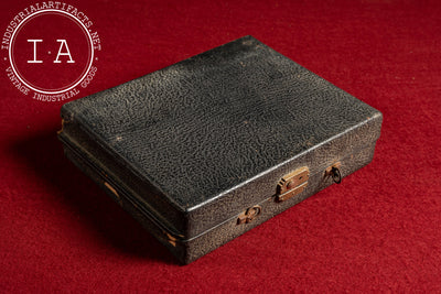c. 1930s Art Deco 9-Piece Vanity Kit in Travel Case