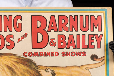 c. 1970 Ringling Bros. and Barnum & Bailey Lion Show Poster