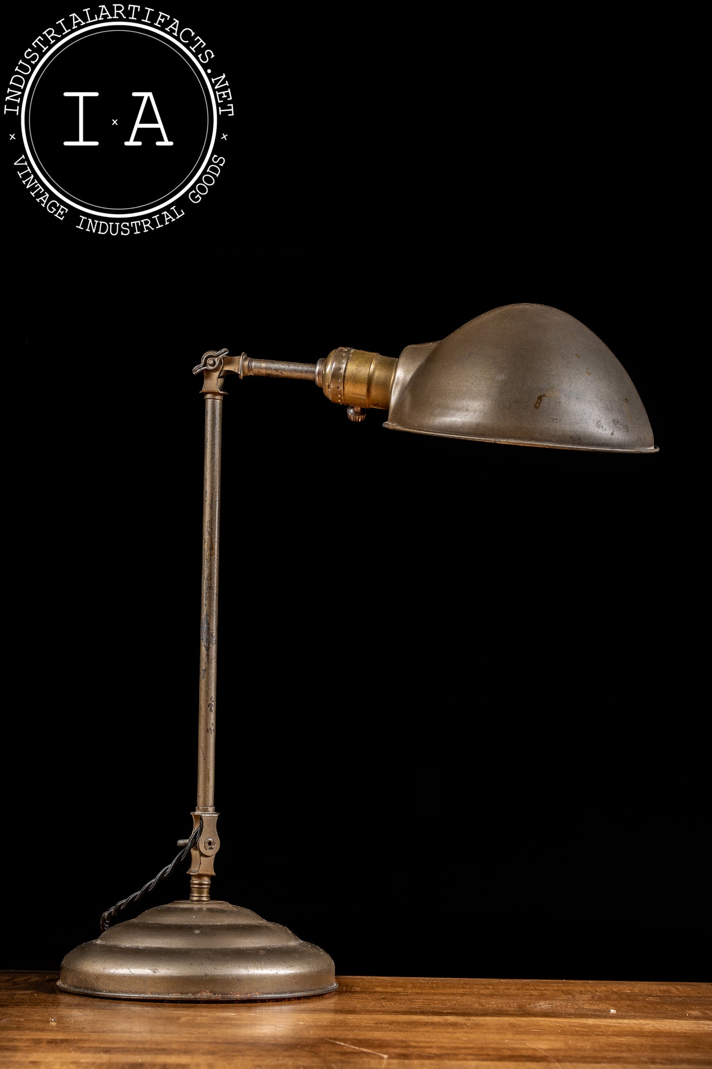 Antique Articulated Brass Faries Desk Lamp