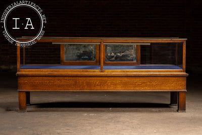 Antique Quartersawn Oak "Peerless" Brand Display Case by Jac. Lederer