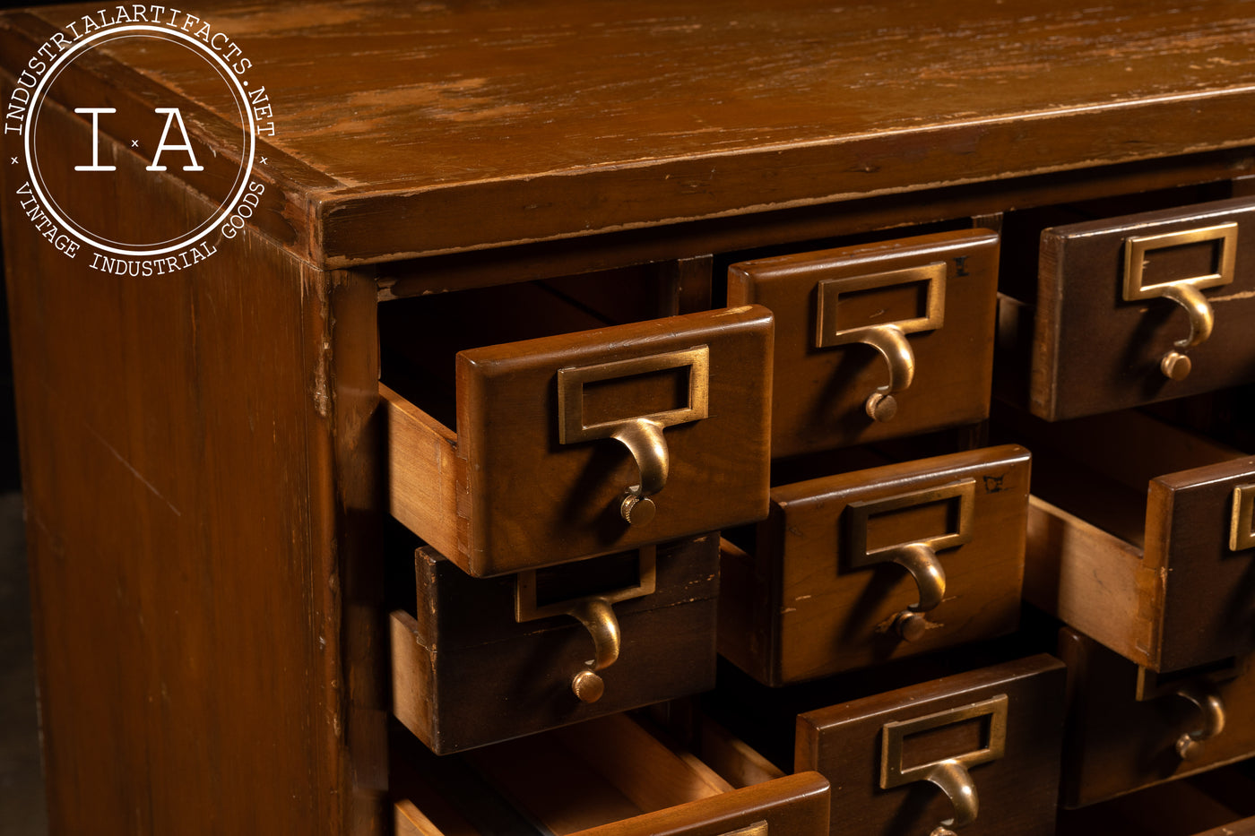 Massive 60-Drawer Card Catalog