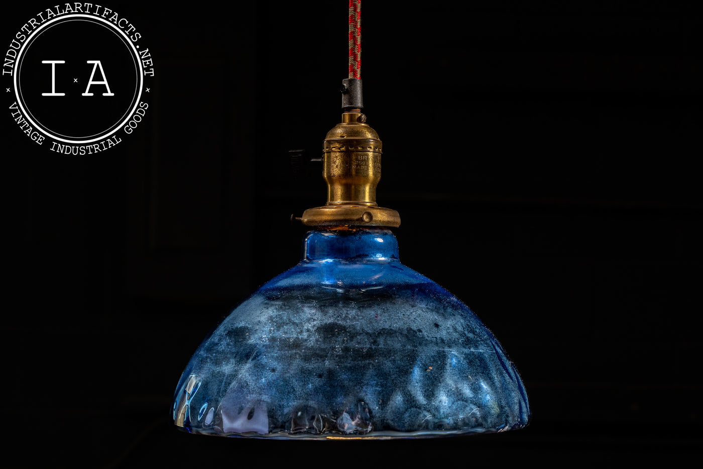 Antique Mercury Glass Pendant Lamp