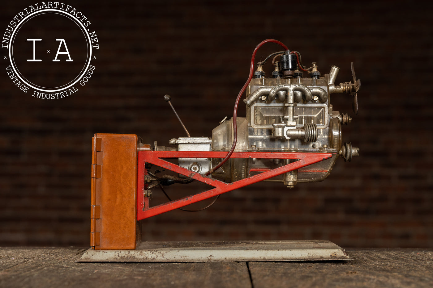 Vintage German Educational Engine Demonstrator Model by Gescha