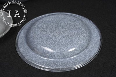 Antique 4-Piece Set of Graniteware Dishes