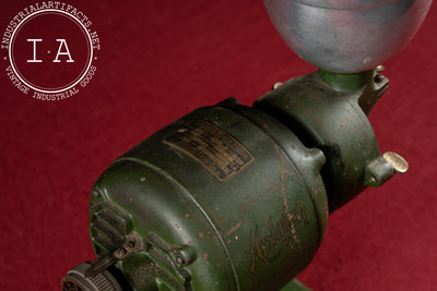 Vintage Cast Iron & Aluminum Electric Coffee Grinder by Holwick