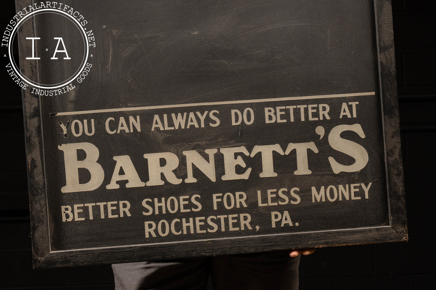 Antique Barnett's Shoes Bulletin Board