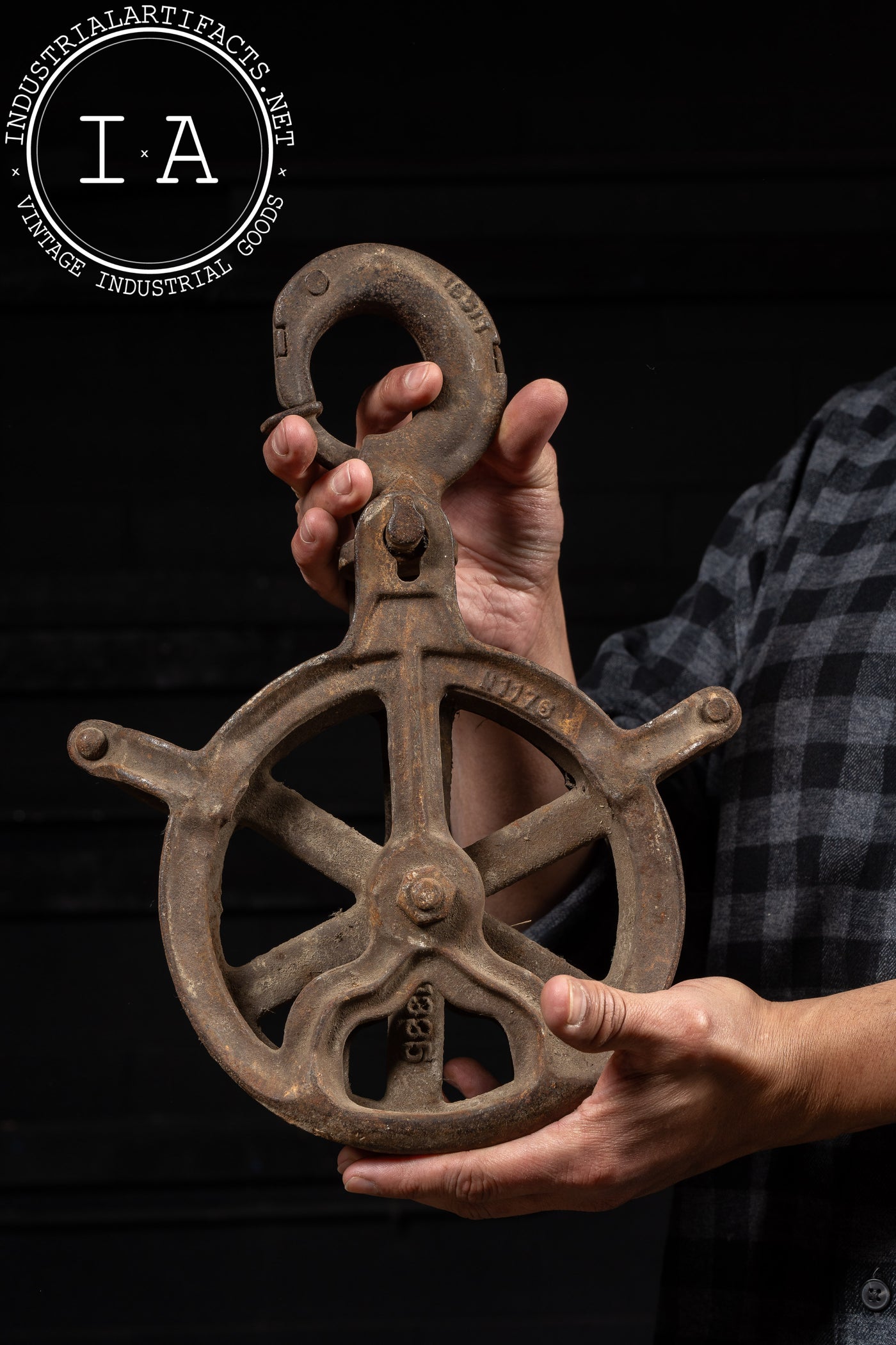 Early 20th Century Cast Iron Pulley