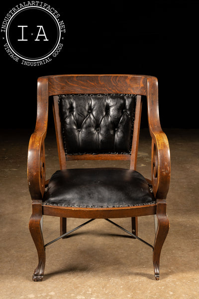 Late 19th Century Billiards Room Clawfoot Chair