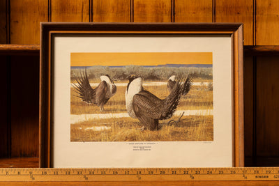 Remington Arms "Sage Grouse in Oregon" Game Art Collection Framed Litho