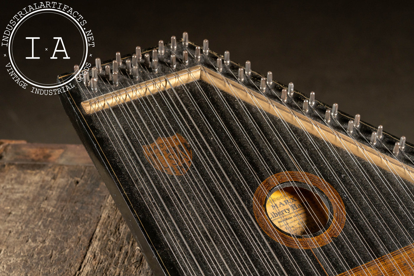 Early 20th-Century Liberty Harp Zither by Marx