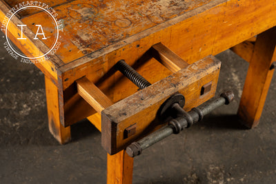 Early 20th Century Maple Workbench