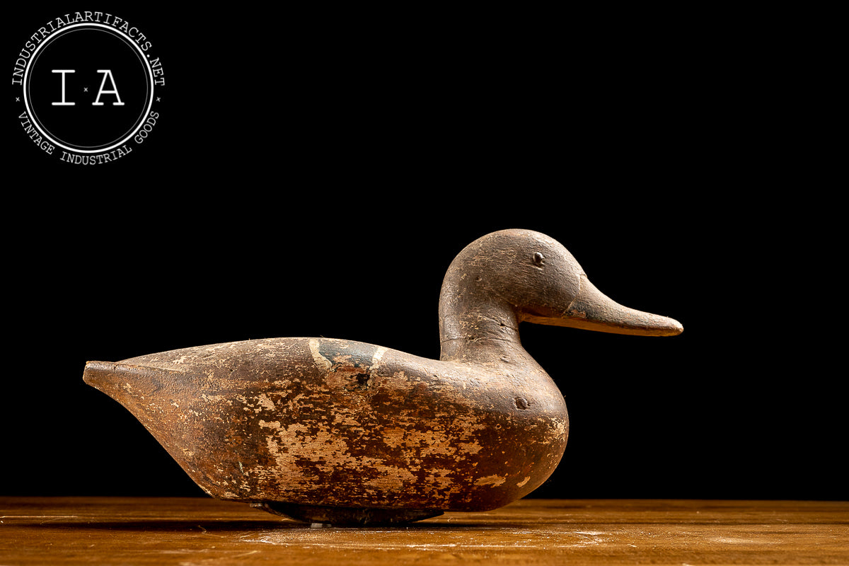 Antique Hand Carved Wooden Duck Decoy