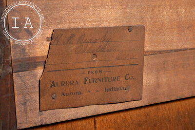 Antique Quarter Sawn Armoire Cabinet by Aurora Furniture Co.