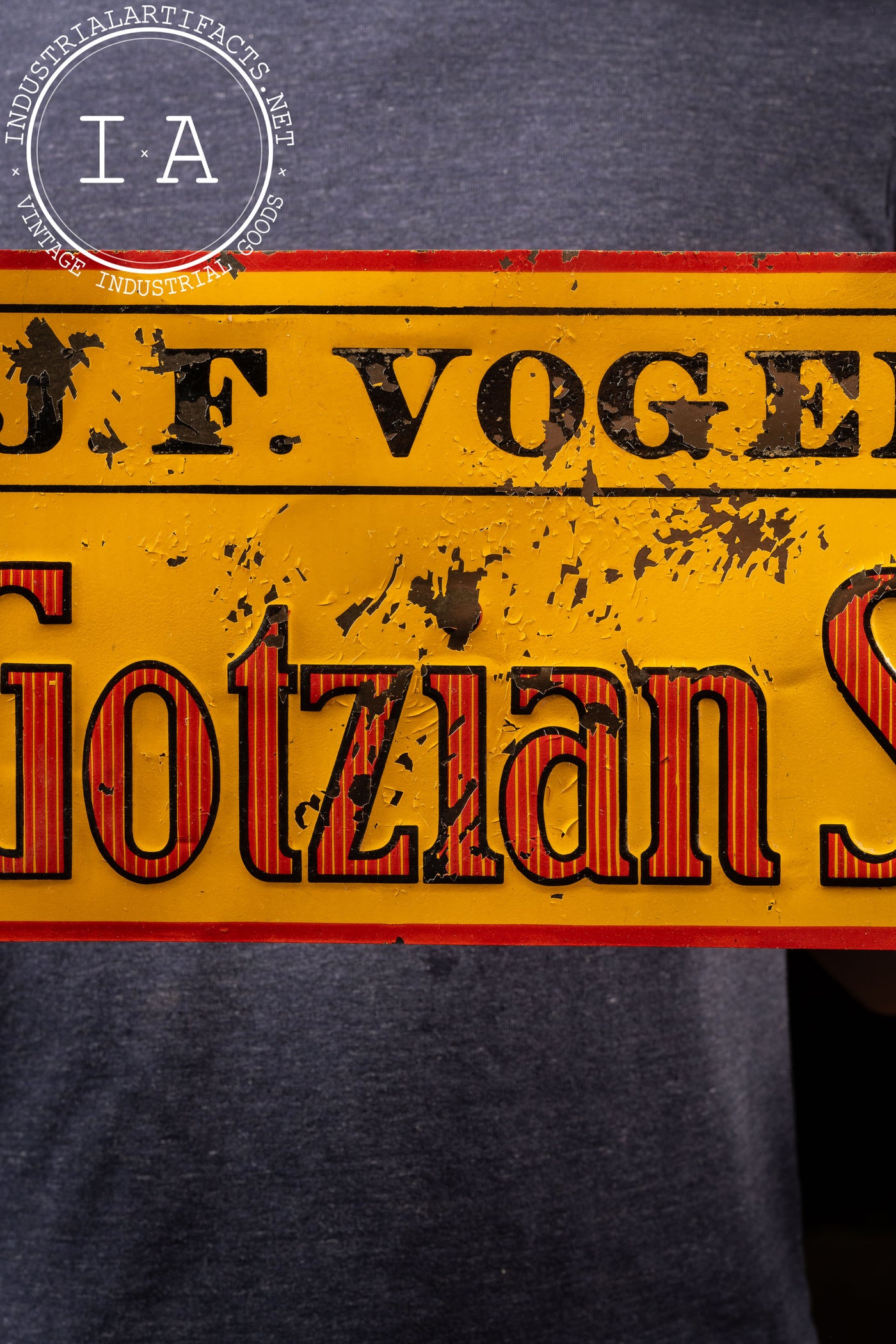 Early 20th Century Gotzian Shoe Storefront Advertising Sign