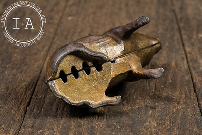 Antique Cast Metal Pig Bank by A. C. Williams