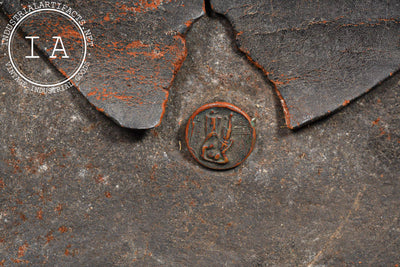 Civil War-Era Flintlock Pistol with Powder Horn and Leather Cartridge Pouch