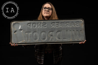 1950's Wildroot Barber Shop Embossed Tin Sign