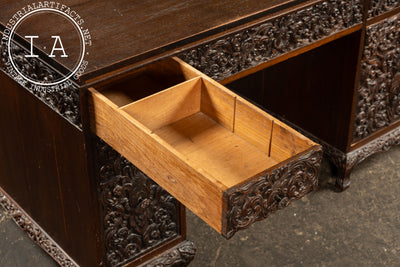 Antique Southeast Asian Carved Rosewood Desk