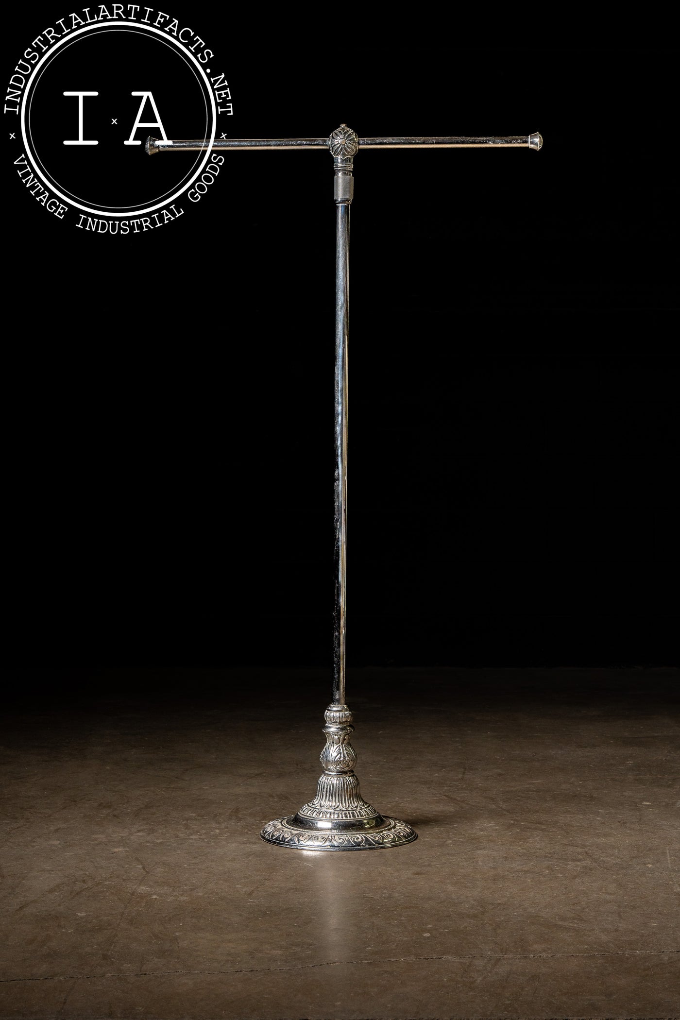 Art Deco Nickel-Plated Department Store Garment Rack