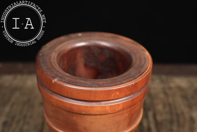 19th Century Turned Wood Apothecary Mortar & Pestle