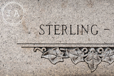 Vintage Salesman Sample Headstone in Case