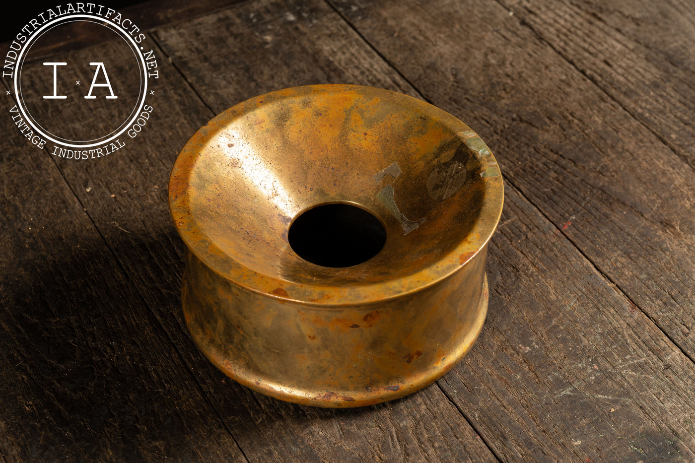 19th Century Brass Railroad Spittoon by Bernard & Frank