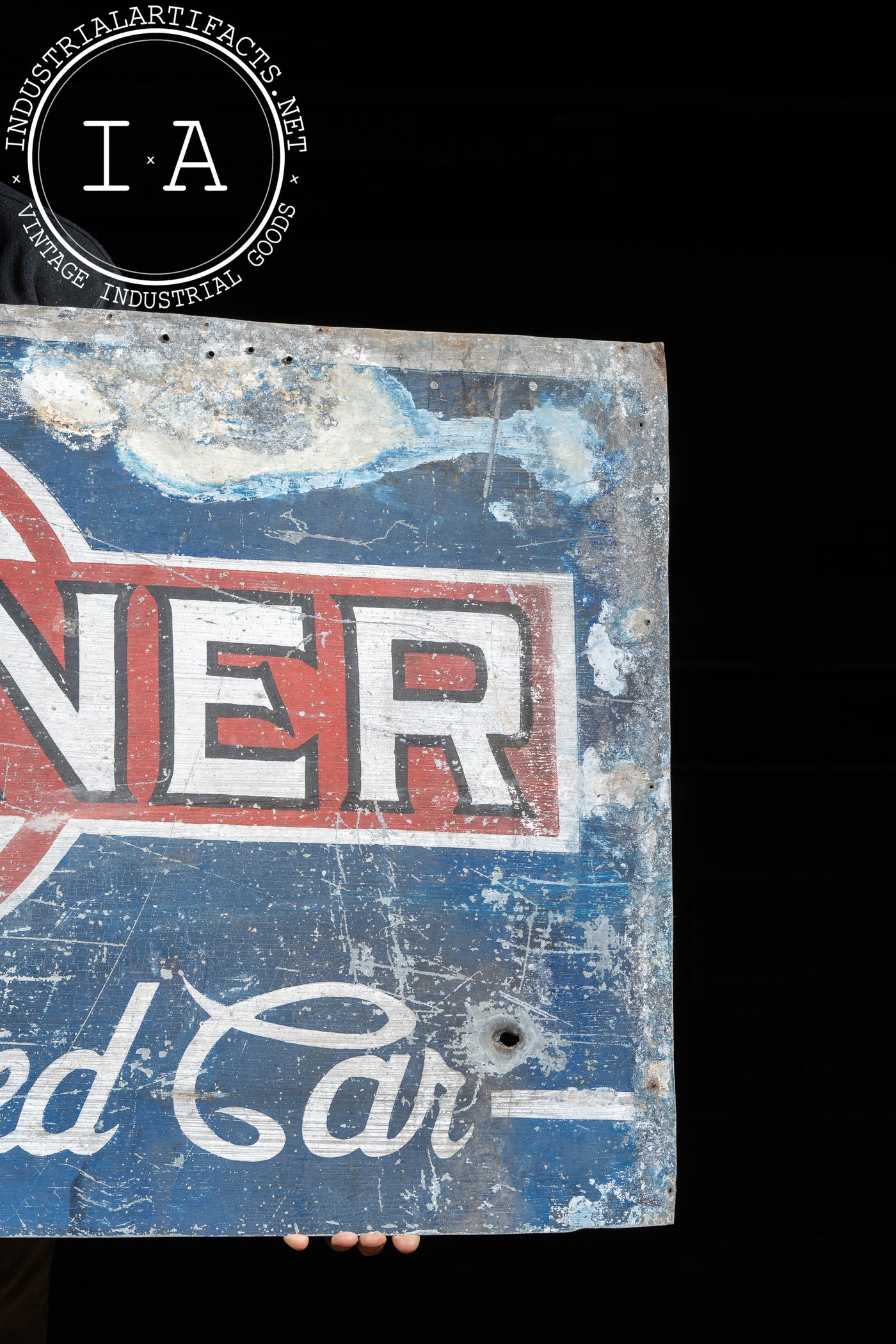 Antique Gardner Motor Car Painted Tin Sign