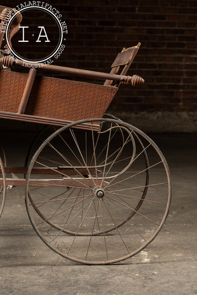 Late 19th Century Oak Baby Carriage by J. S. Ford Johnson
